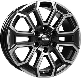 Felgi CMS C35 6x139 7.5x17 ET38 Gloss Black Polished
