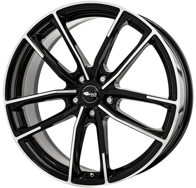 Felgi Brock B38 5x114.3 8x18 ET45 Glossy Black Polished