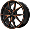 Felgi Brock B40 5x112 8x19 ET50 Black Orange Matt
