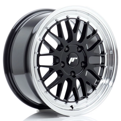 Felgi Japan Racing JR23 17x8 ET35 5x100 Gloss Black w/Machined Lip