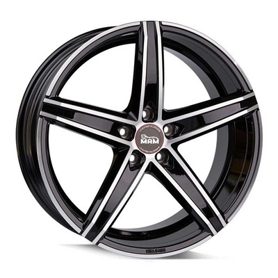 FELGI MAM OX-18 5x108 8.5x19 ET45 BLACK FRONT POLISH