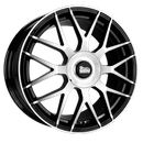 FELGI MAM GT1 5x100/112 8.5x19 ET45 BLACK FRONT POLISH