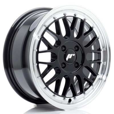 Felgi Japan Racing JR23 16x7 ET40 4x100 Gloss Black w/Machined Lip