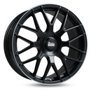 FELGI MAM GT1 7.5x17 5x100 ET30 Matt Black Lip Polish