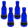 Zawór do felg niebieski X1 Series Blue Edition (skręcany, aluminiowy MS525) - 4 szt - Carbonado