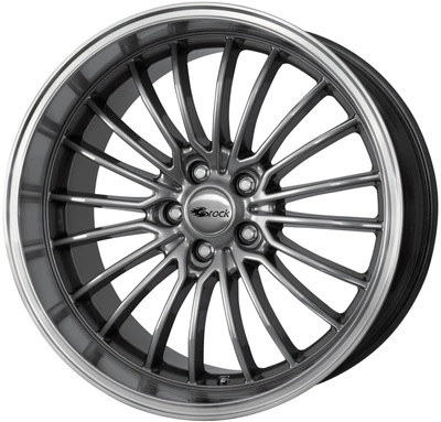 Felgi Brock B24GP 5x114.3 8.5x19 ET40 Chrome Silver Horn Polished