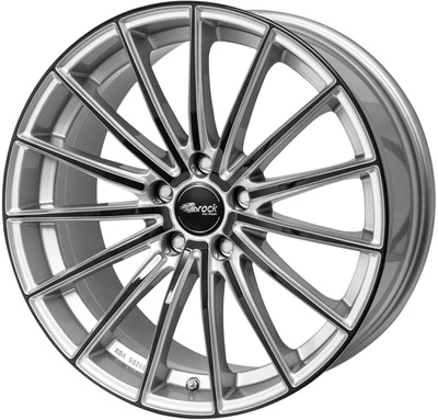 Felgi Brock B36 5x108 8.5x19 ET44 Crystal Silver Black Polished