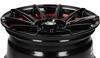 FELGI SEVENTY9 SCF-F 4x100 7x15 ET35 Black Glossy Red Inner Lip