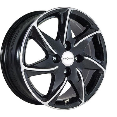 FELGI RONAL R51 4x108 7x16 ET25 Jetblack Front Diamond Cut
