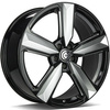 FELGI CARBONADO BLAST 5x112 8.5x20 ET30 Black Front Polished Edges Polished