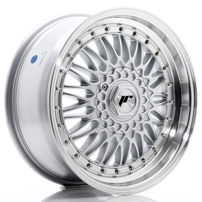 Felgi Japan Racing JR9 17x7.5 ET35 5x112/120 Silver w/ Machined Lip+Silver Rivets
