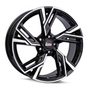 Felgi MAM RS5 5x112 7.5x17 ET51 Black Front Polish