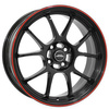 FELGI INTER ACTION PHOENIX 5x100 7x17 ET37 Gloss Black Red