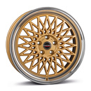 Felgi Borbet B 5x112 8x17 ET45 Gold Rim Polished