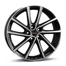Felgi Borbet V 5x114.3 7x19 ET40 Black Polished Glossy