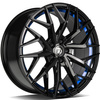 FELGI SEVENTY9 SV-C 5x114.3 8.5x19 ET40 Black Glossy Blue Inner Lip