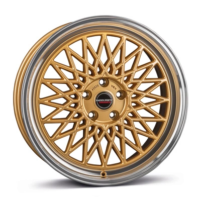 Felgi Borbet B 5x112 8x17 ET45 Gold Rim Polished