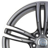 FELGI CARBONADO DIAMOND 5x120 8.5x18 ET20 Matt Anthracite Front Polished