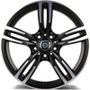 FELGI CARBONADO DIAMOND 5x120 8.5x18 ET33 Matt Black Front Polished