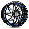 FELGI KESKIN KT20 5x112 8x18 ET30 BLACK PAINTED BLUE INSIDE