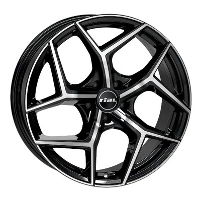 Felgi Rial SALENTO 5x112 8x18 ET45 Diamond Black Front Polished