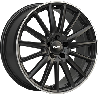 FELGI CMS C23 5x112 7.5x17 ET40 Gloss Black Polished lip
