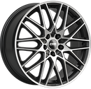 Felgi CMS C25 5x114.3 7.5x18 ET47 Black Polished