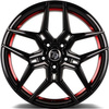 FELGI SEVENTY9 SV-B 5x112 8.5x19 ET35 Black Glossy Red Inner Lip