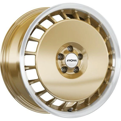 FELGI RONAL R50 5x100 7.5x16 ET38 Racing Gold Lip Diamond Cut