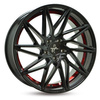 FELGI KESKIN KT20 5x120 8.5x20 ET35  Black Painted Red Inside