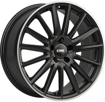 Felgi CMS C23 5x112 8x18 ET30 Gloss Black Polished lip