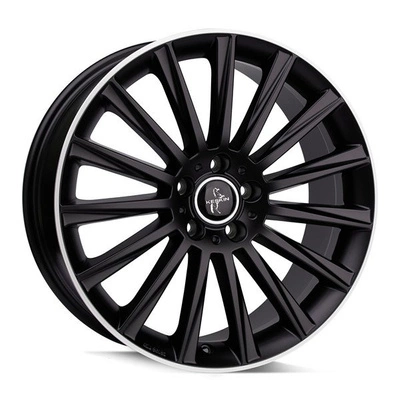 FELGI KESKIN KT18 7x17 5x114.3 ET40 Matt Black Lip Polish