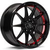 FELGI SEVENTY9 SCF-F 4x100 7x15 ET35 Black Glossy Red Inner Lip