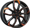Felgi RC Design RC34 5x112 8x18 ET38 Black Orange Matt