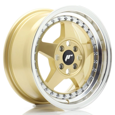Felgi Japan Racing JR6 15x7 ET35 4x100 Gold w/Machined Lip