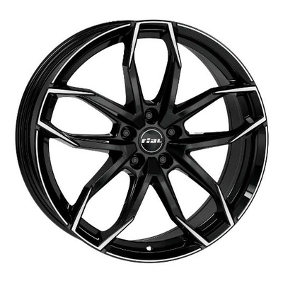 Felgi Rial LUCCA 4x100 6.5x17 ET45 Diamond Black Front Polished