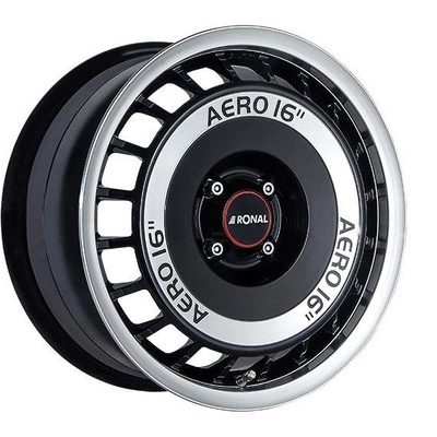 FELGI RONAL R50 4x108 7.5x16 ET25 Black Front Diamond Cut