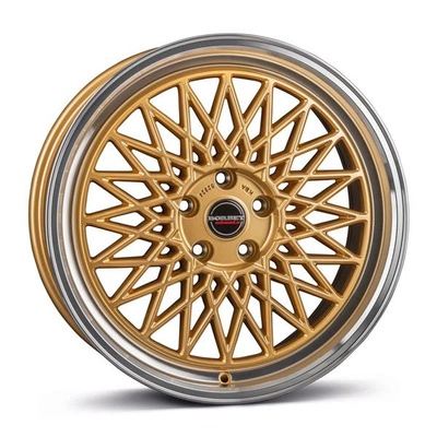 FELGI BORBET B 4x100 7x17 ET38 Gold Rim Polished