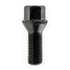 Czarna śruba do felg M14x1.5 28 mm – klucz 17. Stożek