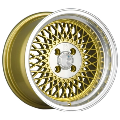 Felgi Klutch SL1 15x8.5 ET17 4x100 Gold w/ Machined Lip