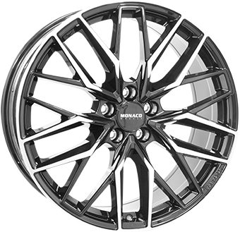 Felgi MONACO GPX 5x112 9.5x21 ET36 Gloss Black Polished