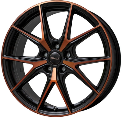 Felgi Brock B40 5x112 8x19 ET50 Black Orange Matt