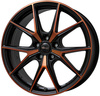 Felgi Brock B40 5x112 8x19 ET50 Black Orange Matt
