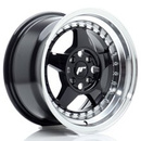 Felgi Japan Racing JR6 15x8 ET25 4x100 Gloss Black w/Machined Lip