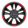 FELGI RONAL R59 5x114.3 7.5x17 ET40 Jetblack Matt Red Rim