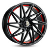 FELGI KESKIN KT20 5x120 8.5x19 ET35 Matt Black Red Inside