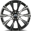 Felgi Carbonado STAR 5x112 9.5x22 ET25 Black Front Polished