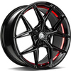 FELGI SEVENTY9 SCF-B 5x120 9.5x19 ET35 Black Glossy Red Inner Lip