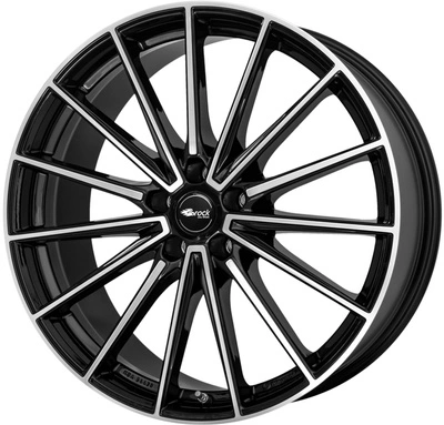 Felgi Brock B43 5x114.3 8.5x19 ET46.5 Glossy Black Polished