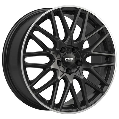 FELGI CMS C25 4x100 7x17 ET45 Gloss Black Polished lip